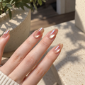 Champagne Shimmer press-on nails