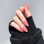 Dusty Rose pink almond press-on nails