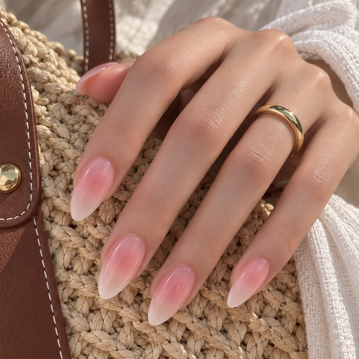 French Bloom press-on nails, second angle