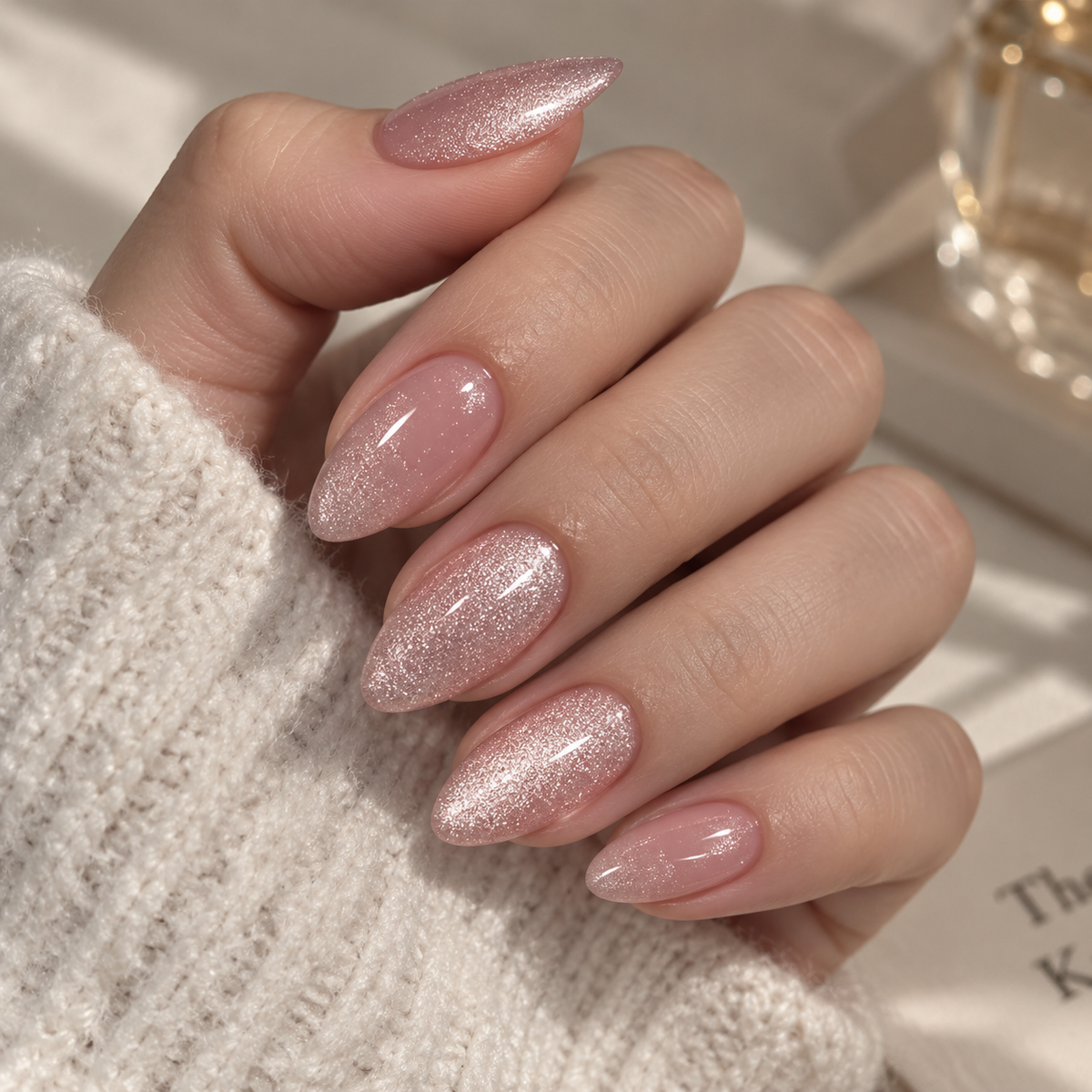 Mixed Muse press-on nails, second angle