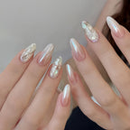 Opal Foil press-on nails