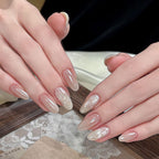 Opal Foil press-on nails, second angle