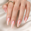 Pearl Chrome press-on nails